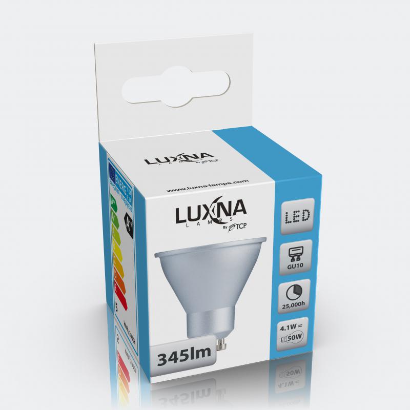 Photo LAMPE LED 4.1W GU10 345LM 4000K SILVER | Ref : L4GU4KS