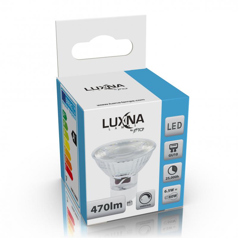 Photo LAMPE LED 6.5W GU10 470LM DIMMABLE 4000K G | Ref : L6GU4KDG