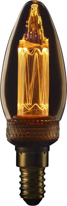 Photo LPE LED GRAVE 2W FLAMME E14 65LM 1800K | Ref : LE2E14FL18K