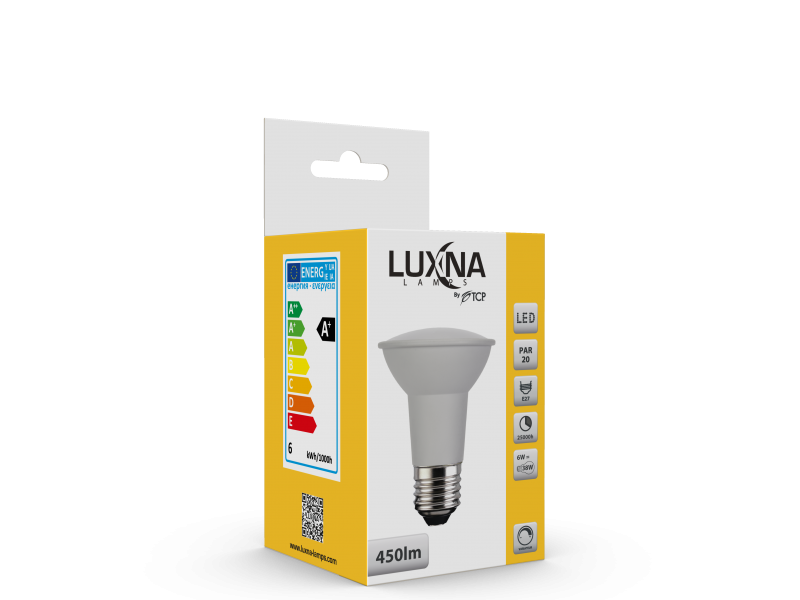 Photo LAMPE LED 6W PAR20 E27 450LM 3000K DIM | Ref : L6E27PAR203KD