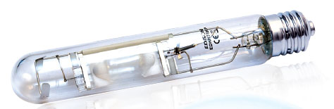 Photo Lampe iodure m�tal 400W - E40 Tubulaire Dual PLUS 4200K | Ref : EDHPIT400P   