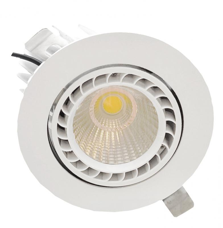 Vignette 2 produit ENC LED ROND BASC COB 20W 1800LM 3000K | Ref : LX20ROB3K