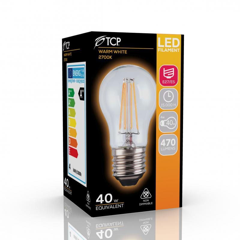 Vignette 2 produit LAMPE LED FILAMENT 4W SPHERIQUE E27 470LM | Ref : LF4E27SP27K