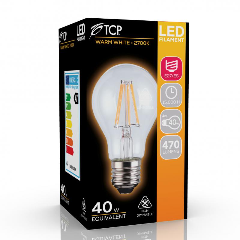 Vignette 2 produit LPE LED FILAMENT 4W STD A60 E27 470LM 27 | Ref : LF4E27ST27K