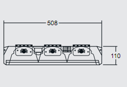 Vignette 3 produit Ref : LX50380 | Plafonnier 3x80 gymnase hf