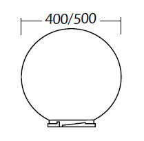 Vignette 3 produit Ref : LX000502 | SPHERE 500MM OPALE
