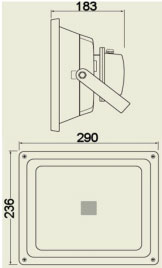 Vignette 3 produit Ref : LX5650/2/WW | Projecteur led 50w 3200k noir