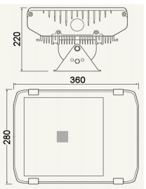 Vignette 3 produit Ref : LX5670/2/CW | Projecteur led 70w 5500k noir