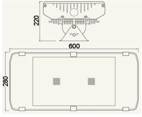 Vignette 3 produit Ref : LX5698/2/CW | Projecteur led 100w 5500k noir