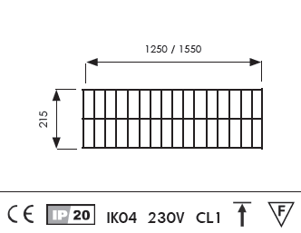 Vignette 3 produit Ref : LX50294E | Plafonnier 2x36w hf d.op bross� ill.
