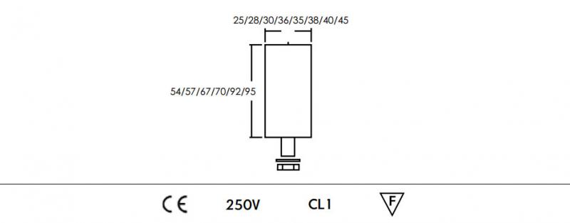 Vignette 3 produit Ref : LX536741 | CONDENSATEUR 250V 20MFD