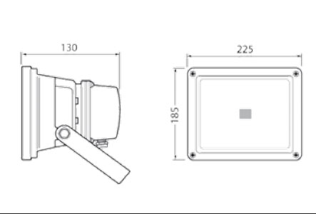 Vignette 3 produit Ref : LX5610/2/WW | Projecteur led 10w 3200k noir