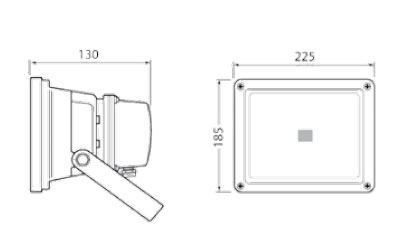 Vignette 3 produit Ref : LX5630/2/CW | Projecteur led 30w 5500k noir