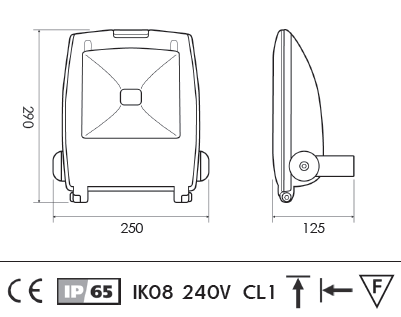 Vignette 3 produit Ref : LX5640/1/CW | Projecteur led 40w 5500k blanc