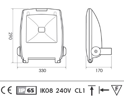 Vignette 3 produit Ref : LX5675/2/CW | Projecteur led 75w 5500k noir