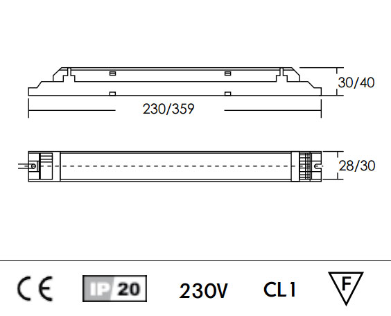 Vignette 3 produit Ref : LX59034 | BALLAST HF 2X18/2X36W