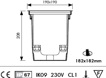 Vignette 3 produit Ref : LX9106/6 | ENC 18W GX24D2 ALU