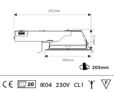 Vignette 3 produit Ref : LXK218E | Kit encastr fc 2x18w g24q2