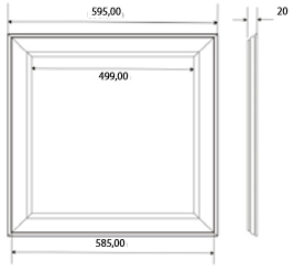 Vignette 3 produit Ref : PCLL6X636WBN | Panel cadre LED 36w 3060lm 4000k