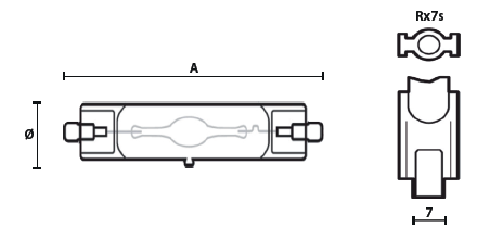 Vignette 3 produit Ref : 32418271 | I.M. CERAM. RX7S 70W 4000�K