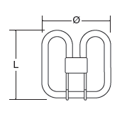 Vignette 3 produit Ref : 1521-0005 | LAMPE FLC 2D GR10Q 38W 4000K