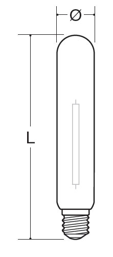 Vignette 3 produit Ref : ED70SONT/I    | Lampe sodium HP 70W - E40 Tubulaire avec amorceur