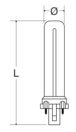 Vignette 3 produit Ref : 1526-0003 | LAMPE FLC PLS G23 7W 2700K