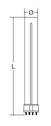 Vignette 3 produit Ref : 1524-0004 | LAMPE FLC PLL 2G11 24W 3000K