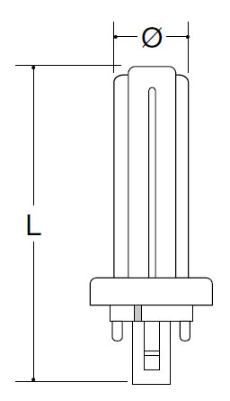 Vignette 3 produit Ref : 1527-0006 | LAMPE FLC PLT GX24D2 18W 4000K