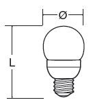 Vignette 3 produit Ref : EDT2G9ES/27 | Lampe fluo compacte sphrique T2 9W - E27 827 8000h