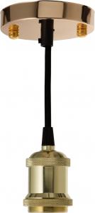 LUXNA LIGHTING Suspension e27 textile 1m50 cuivre ancie 00132-LUM