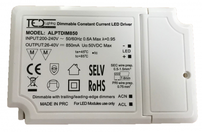 LUXNA LIGHTING Driver panel 35w protocole triac 26/40v ALPTDIM850