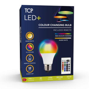 LUXNA LIGHTING Lampe led e27 700lm rgbw dim telecommand TCP-RMLE27