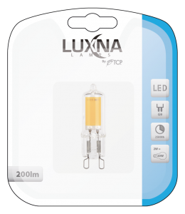 LUXNA LIGHTING Lpe led capsule 2w g9 200lm 4000k L2G94K