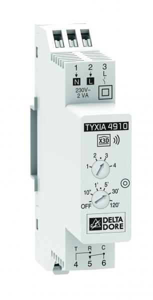 Photo Tyxia 4910 | Rcepteur modulaire radio 1 voie clairage ON/OFF - Minuterie | Ref : 6351386