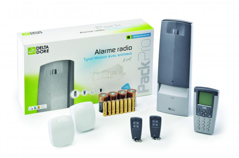 Photo pack alarme radio tyxal maison animaux : 1 csx 40 + 2 irax + 2 tlx 4b + 1 clicx | Ref : 6410158