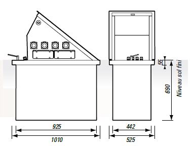 Vignette 2 produit Sourcinox enterrable 10 - Non pavable, C | Ref : 72101000