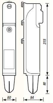 Vignette 2 produit Bo�tier type 2 classe II ivoire - 4 born | Ref : 51111100