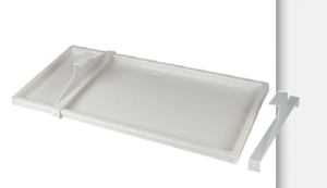 DELCLIM S.A.S. Bac condensa pvc blanc 790x390 QXXX7100A