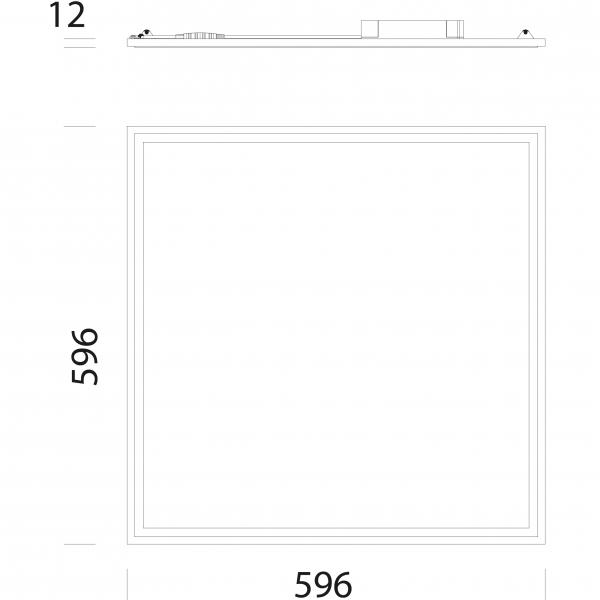 Vignette 2 produit LED PANEL 842 29W 4000K CELL BLC | Ref : 15020500