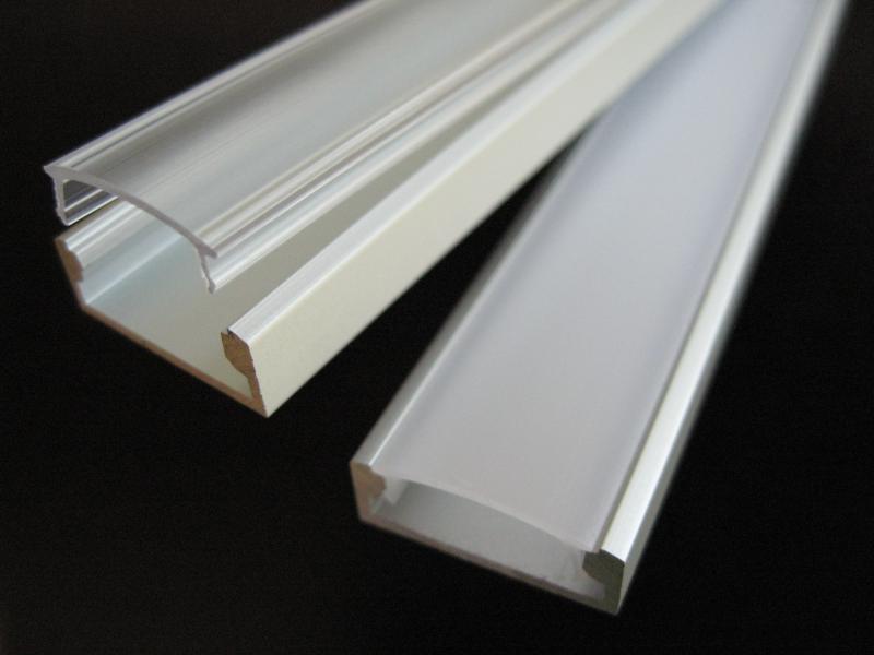 Profilé Alu pour Ruban LED 2M, Danlite ref DLP-AL-SLW8-M2 - décoratif