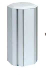 SIMON MATERIEL ELECTRIQUE Mini-colonne 130x125mm 4 faces 5xk45 - h 260mm - aluminium ALK545/8