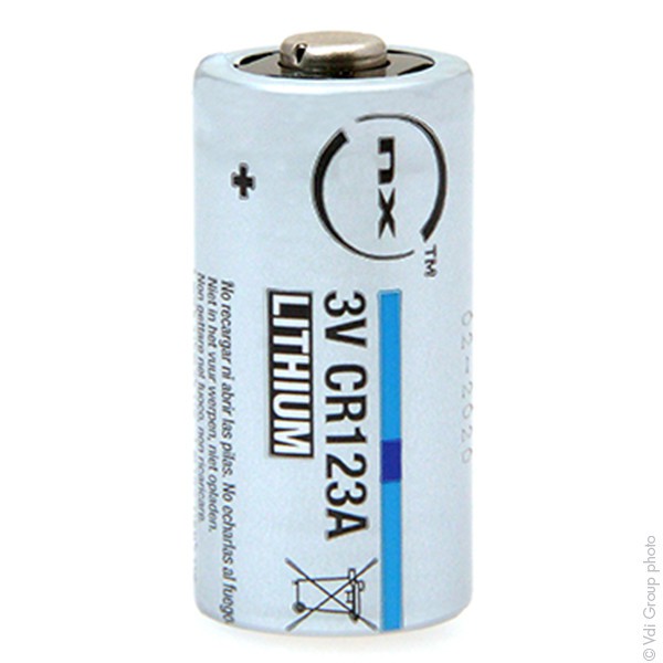 Photo Pile lithium blister CR123 3V 1.45Ah | Ref : PCL9007