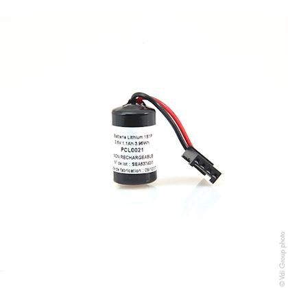 Photo Pile lithium SL-750 1/2AA 3.6V 1.1Ah AMP | Ref : PCL0021