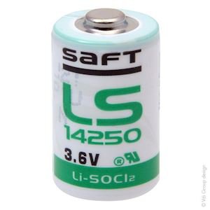 Photo PILE LITHIUM INDUSTRIE LS14250 1/2AA 3.6V 1.2AH PP | Ref : PCL7482B