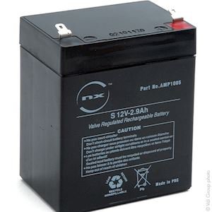 Photo BATTERIE PLOMB AGM S 12V-2.9AH 12V 2.9AH T1 | Ref : AMP1005