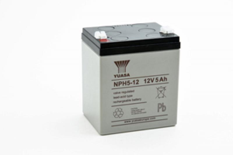 Photo Batterie plomb AGM NPH5-12 12V 5Ah YUASA | Ref : AMP9223