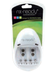 Photo Chargeur piles standard pour 4AA ou 4AAA ou 2 9V NX "Connection" | Ref : CEH9017