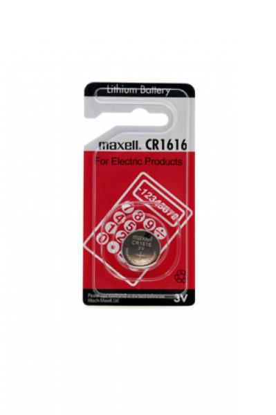 Photo Pile bouton lithium blister CR1616 MAXELL 3V 55mAh | Ref : PBL5203