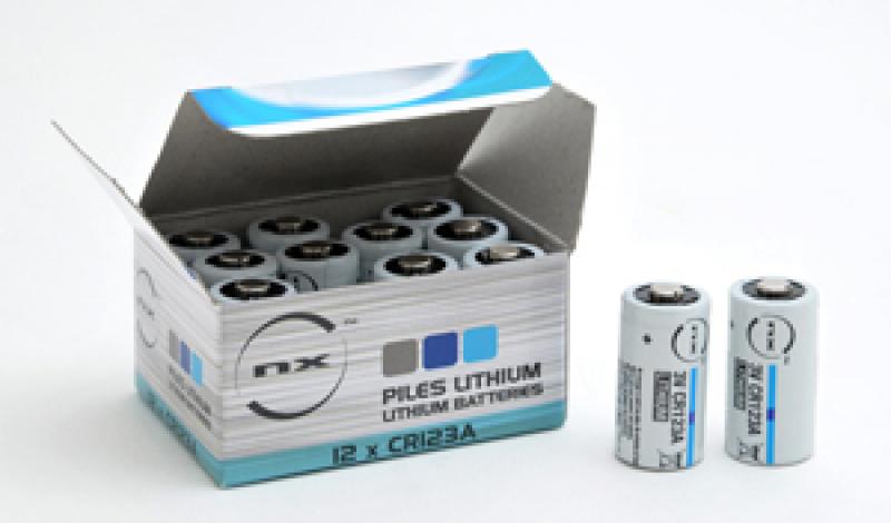 Photo Pile lithium industrie CR123 NX Boite de 12 3V 1.45Ah | Ref : PCL9006